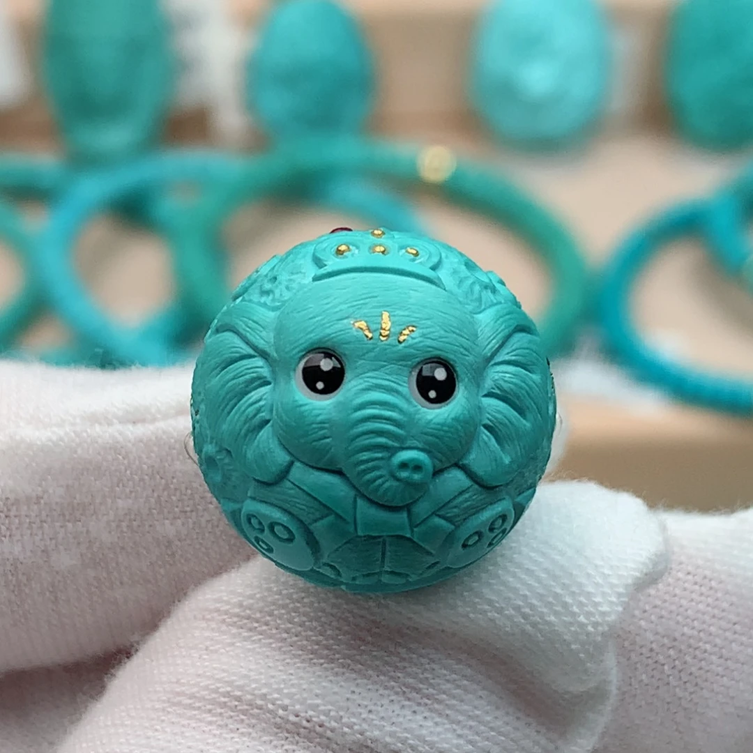 绿松石未镶嵌珠宝奇石18mm