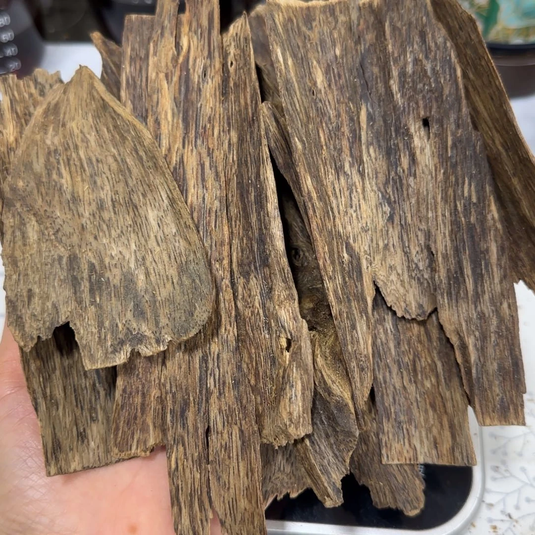 沉香摆件奇楠沉香天然皮油土沉块料78克