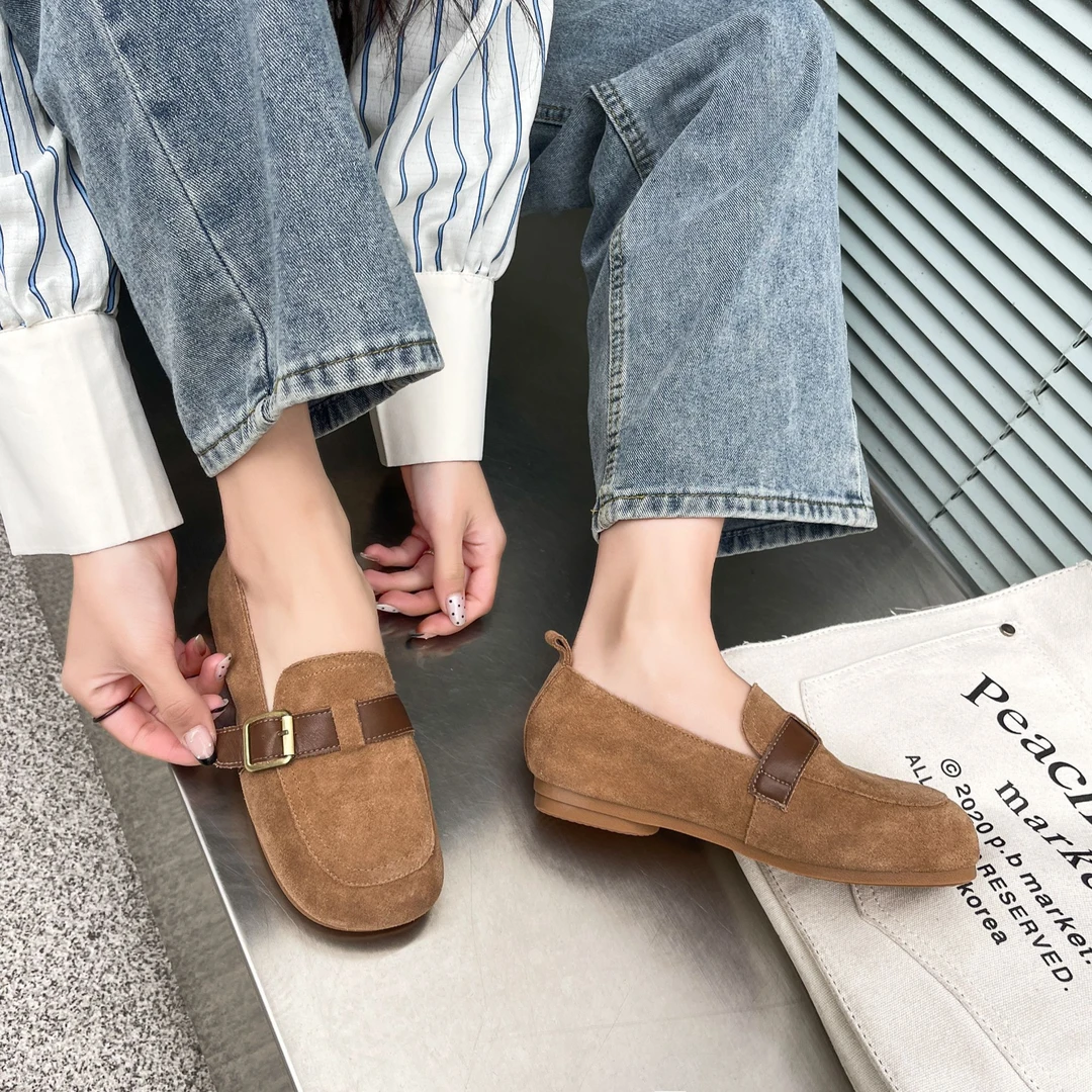 复古软底一脚蹬勃肯2025新款时尚百搭休闲女鞋舒适通勤鞋女84069