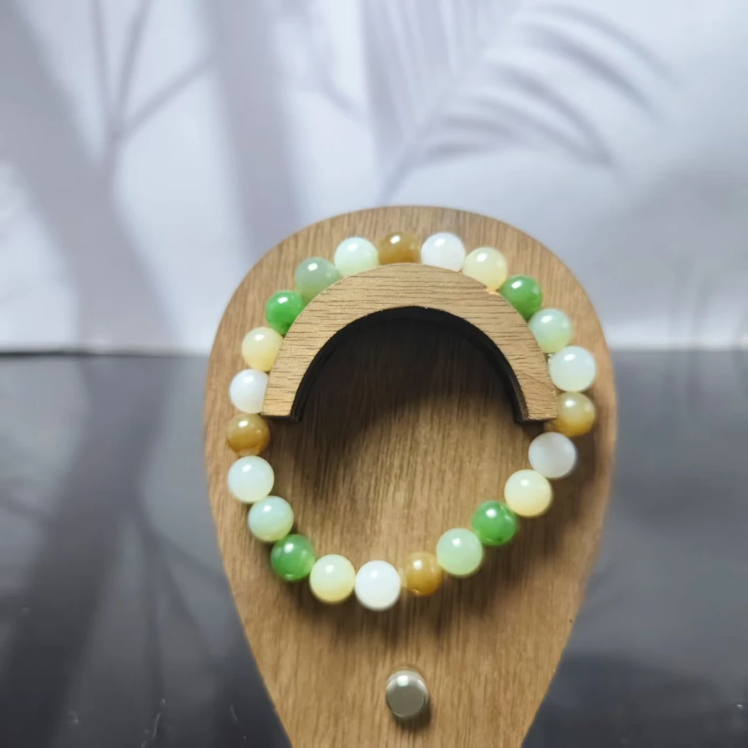 Z和田玉多宝圆珠手串（卡8）0251