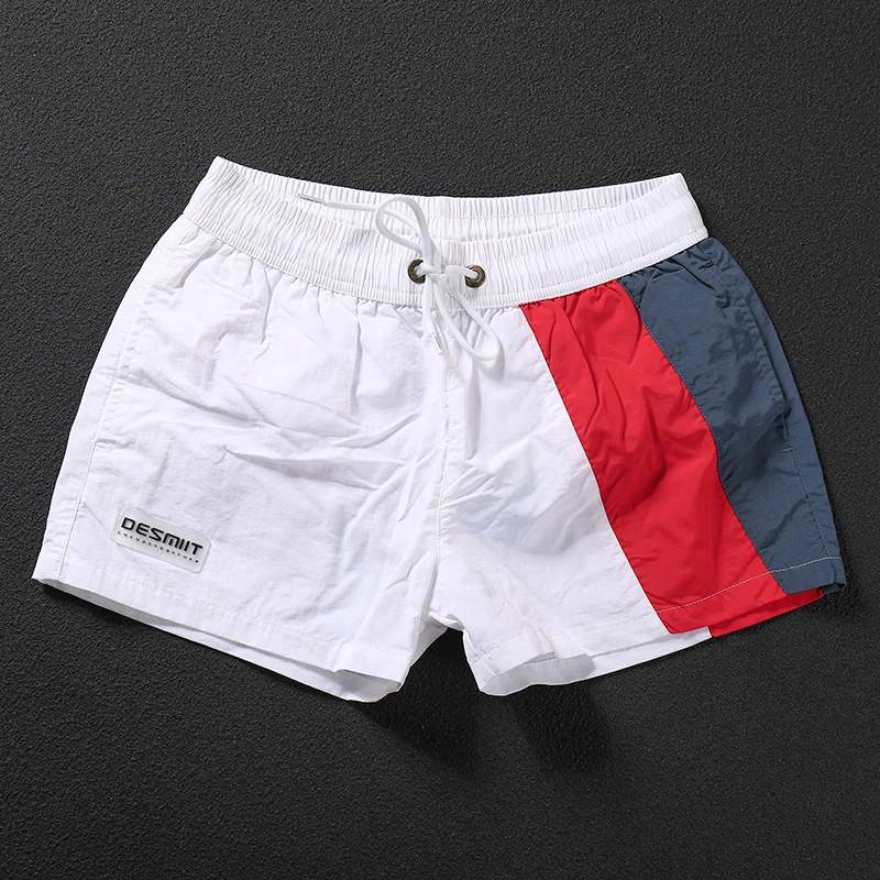 休闲短裤新款2025运动撞色拼色DESMIIT潮牌夏季清爽外穿宽松裤衩