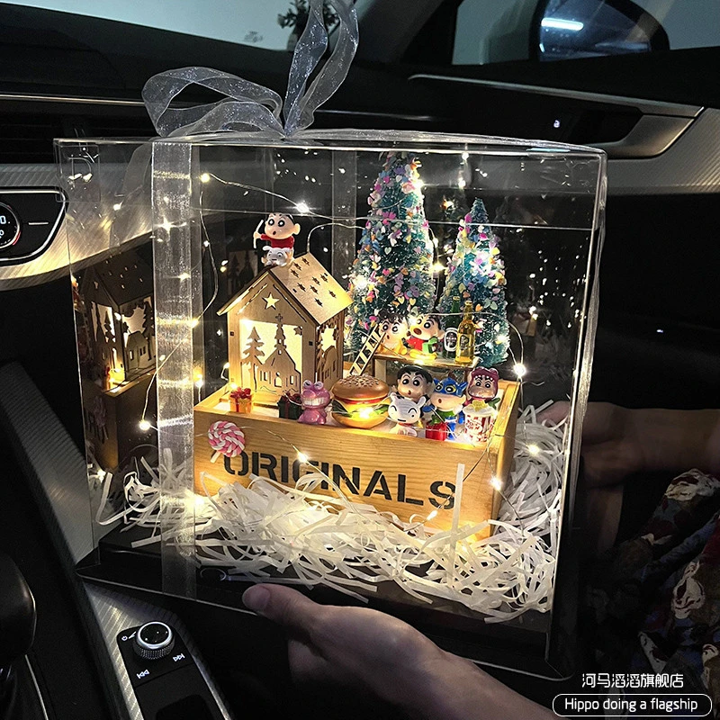 喒蜡笔小新系列摆件灯周边六一儿童节送女友朋友的生日礼物女生儿