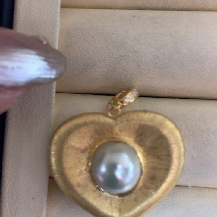 颈饰银S925镶嵌海水珍珠