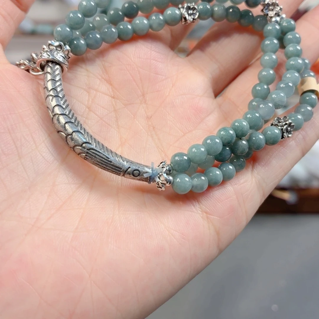 未镶嵌手链翡翠手串