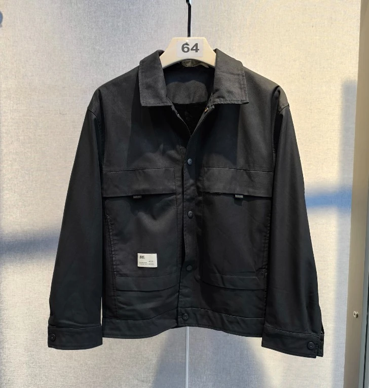 春秋季2024男士印花牛仔外套皮衣夹克5802