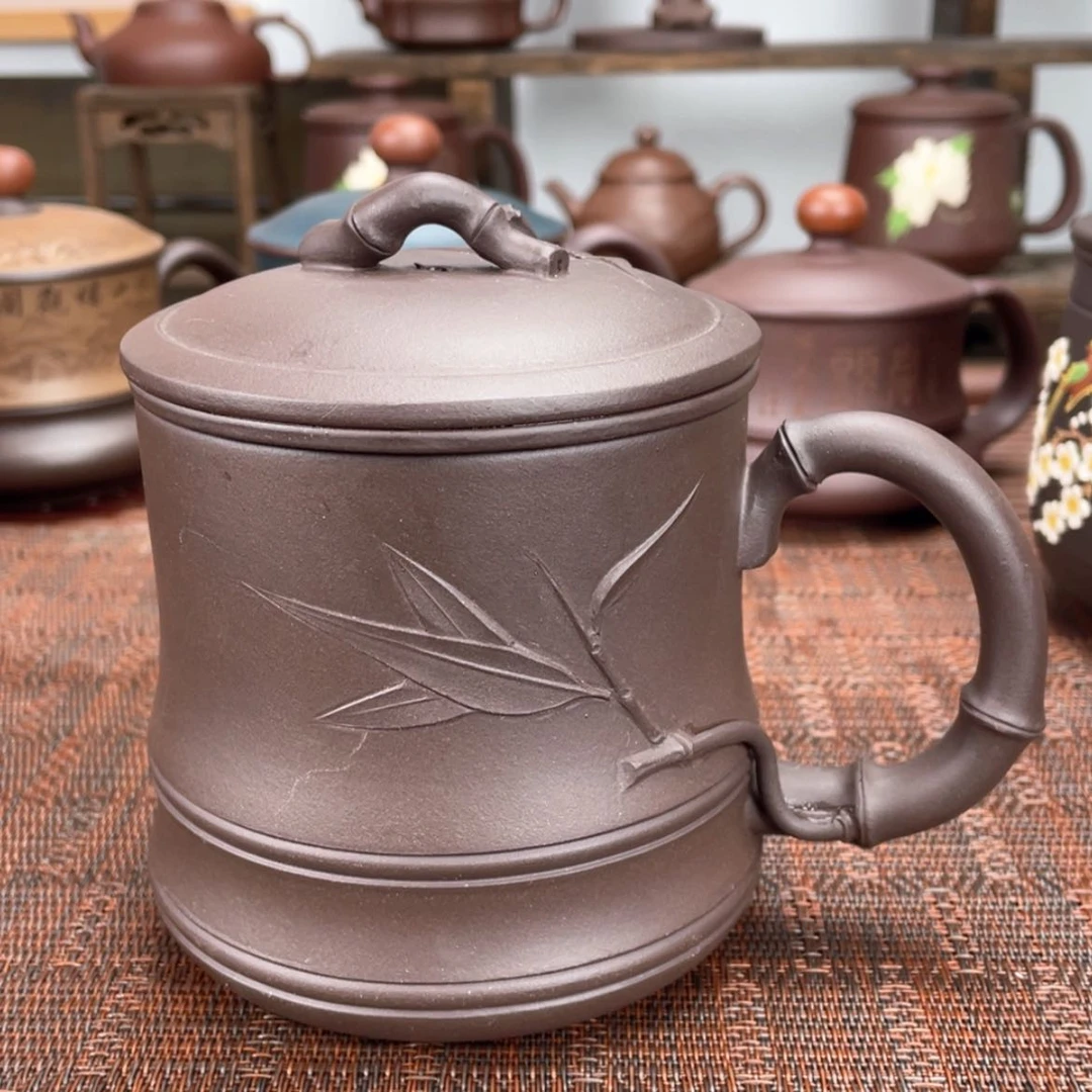 【闪购商品】紫砂茶杯宜兴原矿紫砂盖杯微瑕