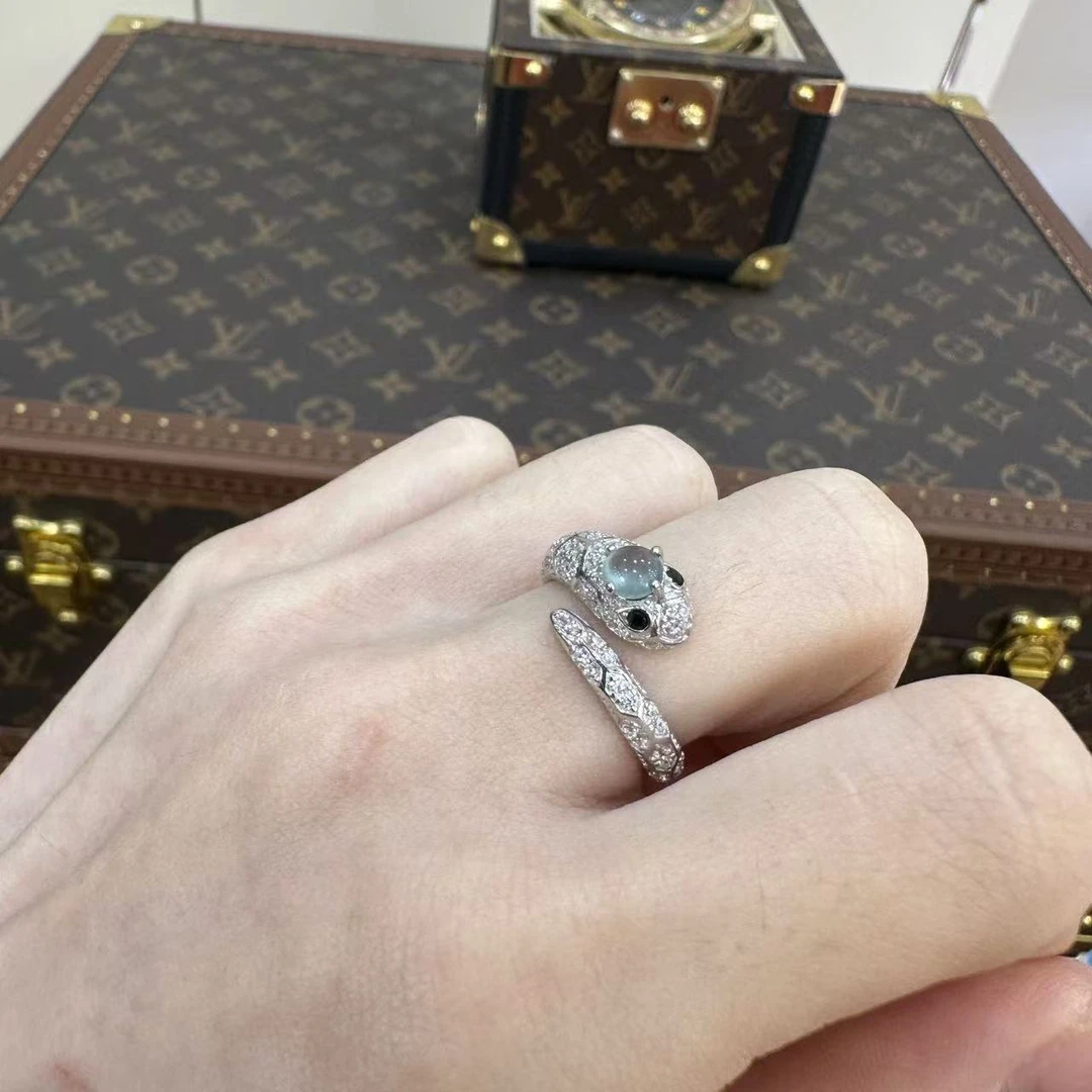 翡翠蛇戒戒指   多样性团购发一件