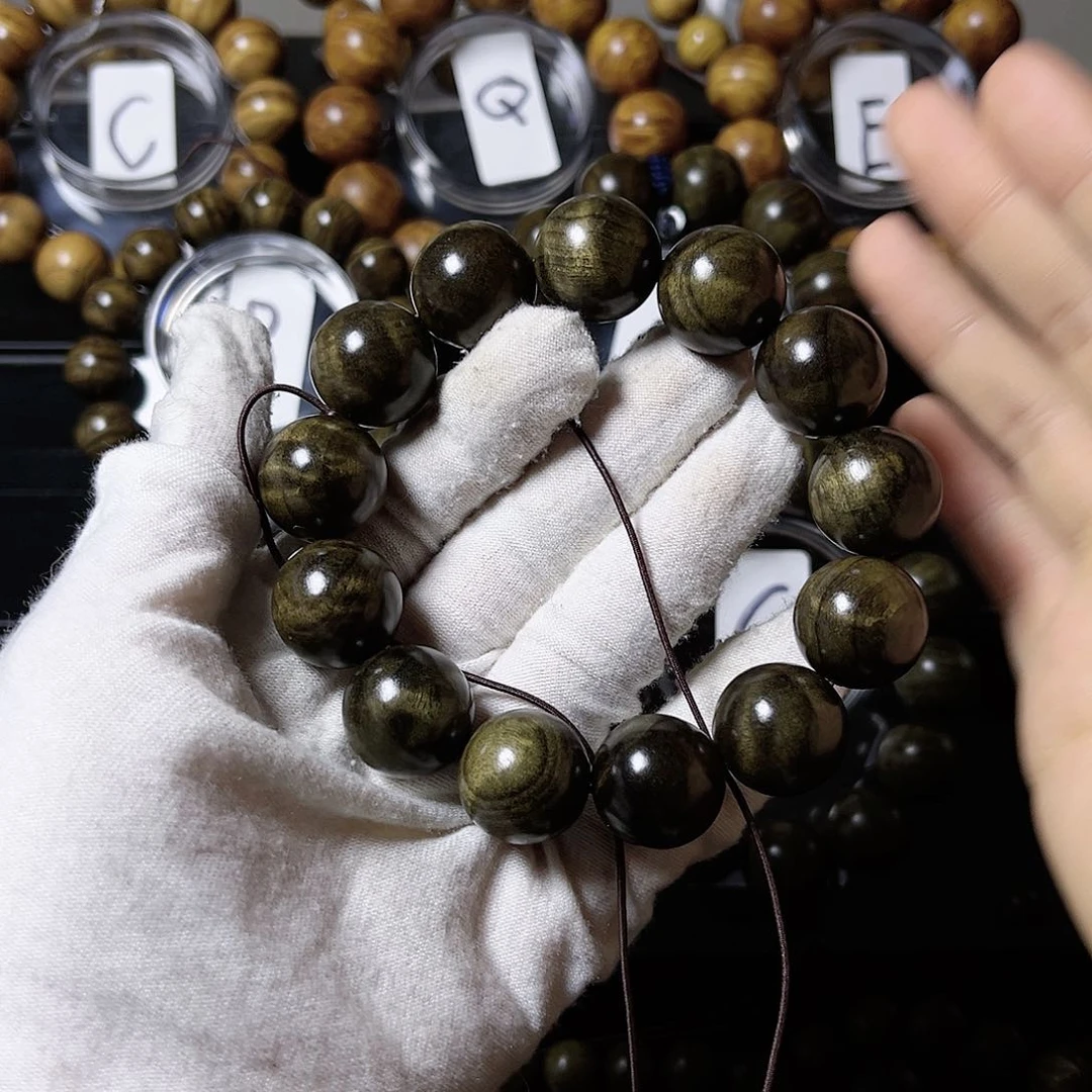 宣*1.8阴沉木手串18颗