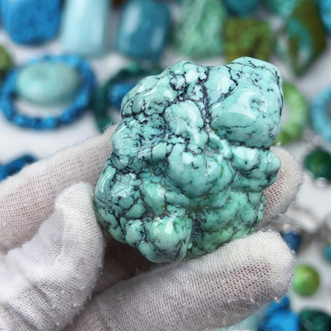 未镶嵌绿松石珠宝奇石