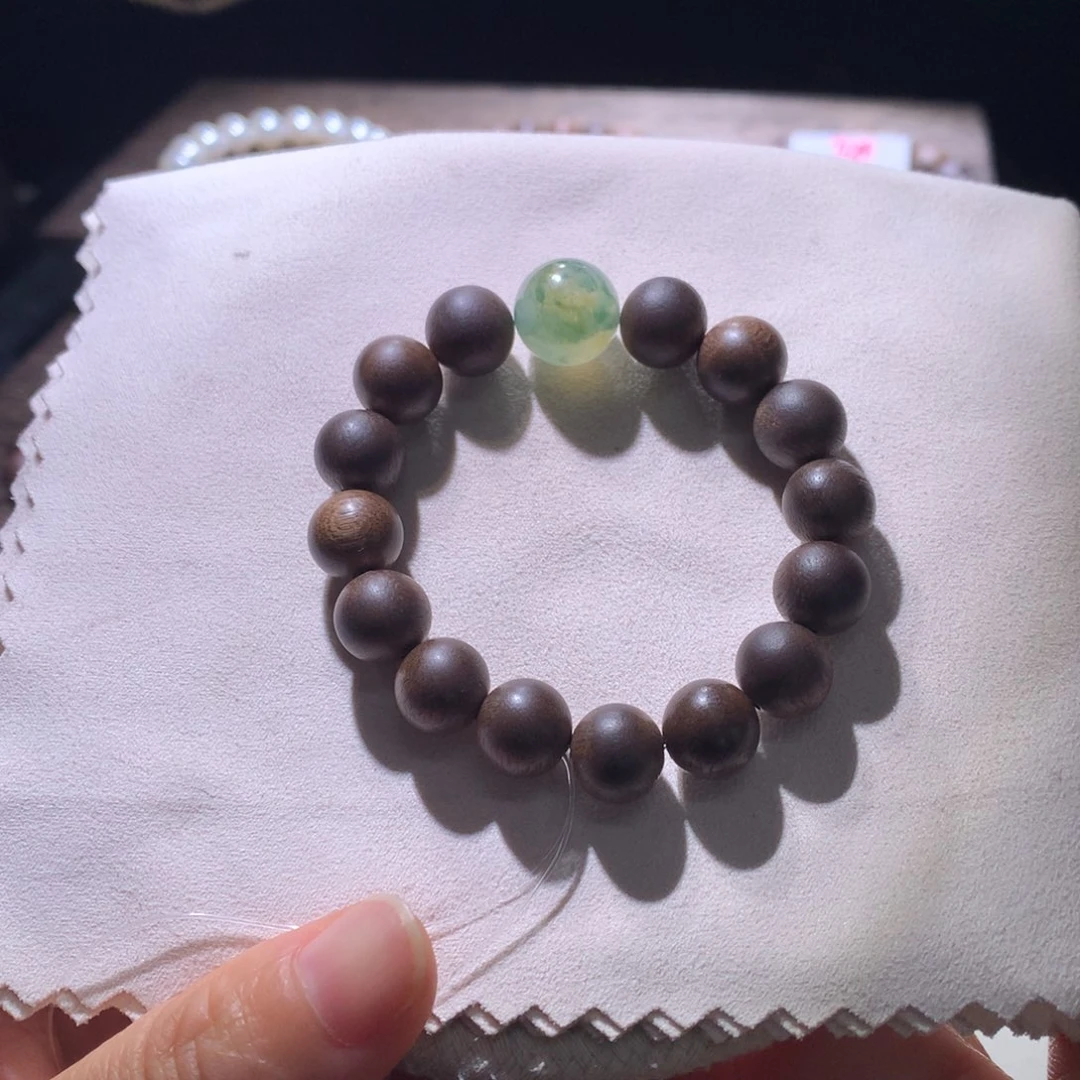 翡翠散珠天然缅甸翡翠A货卡12.69 太阳花