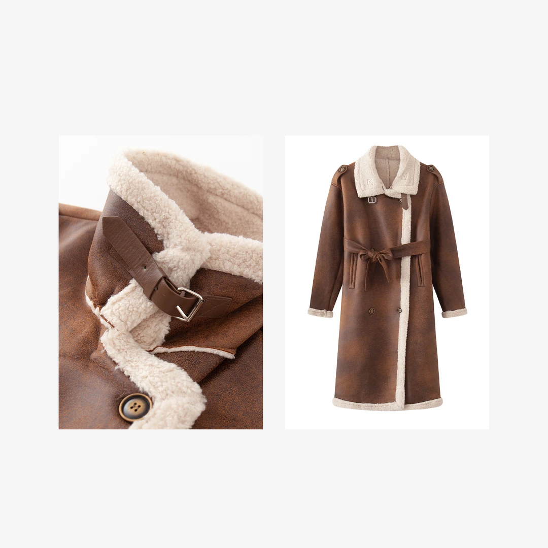 【MR79】秋冬新款气质长款外套