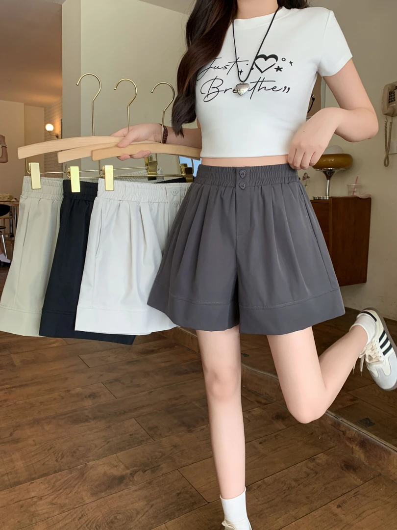 【胖嘉专属】大码女装新款胖妹妹宽松时尚短裤7167