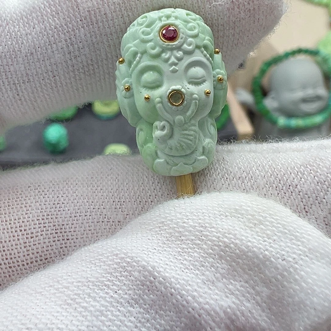 绿松石菜籽黄绿松石Z未镶嵌