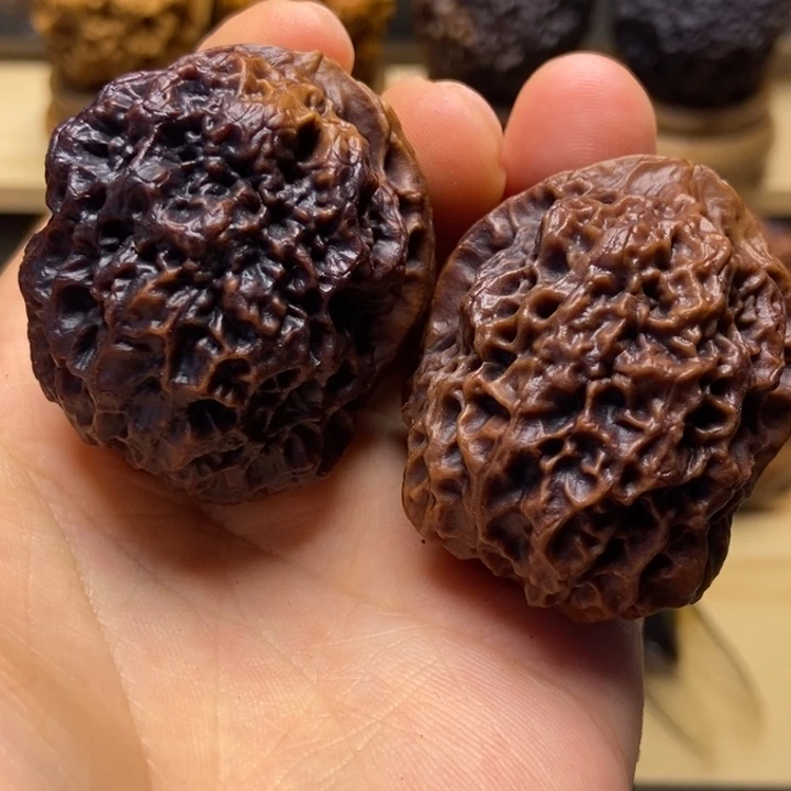 把件文玩核桃麒麟大花