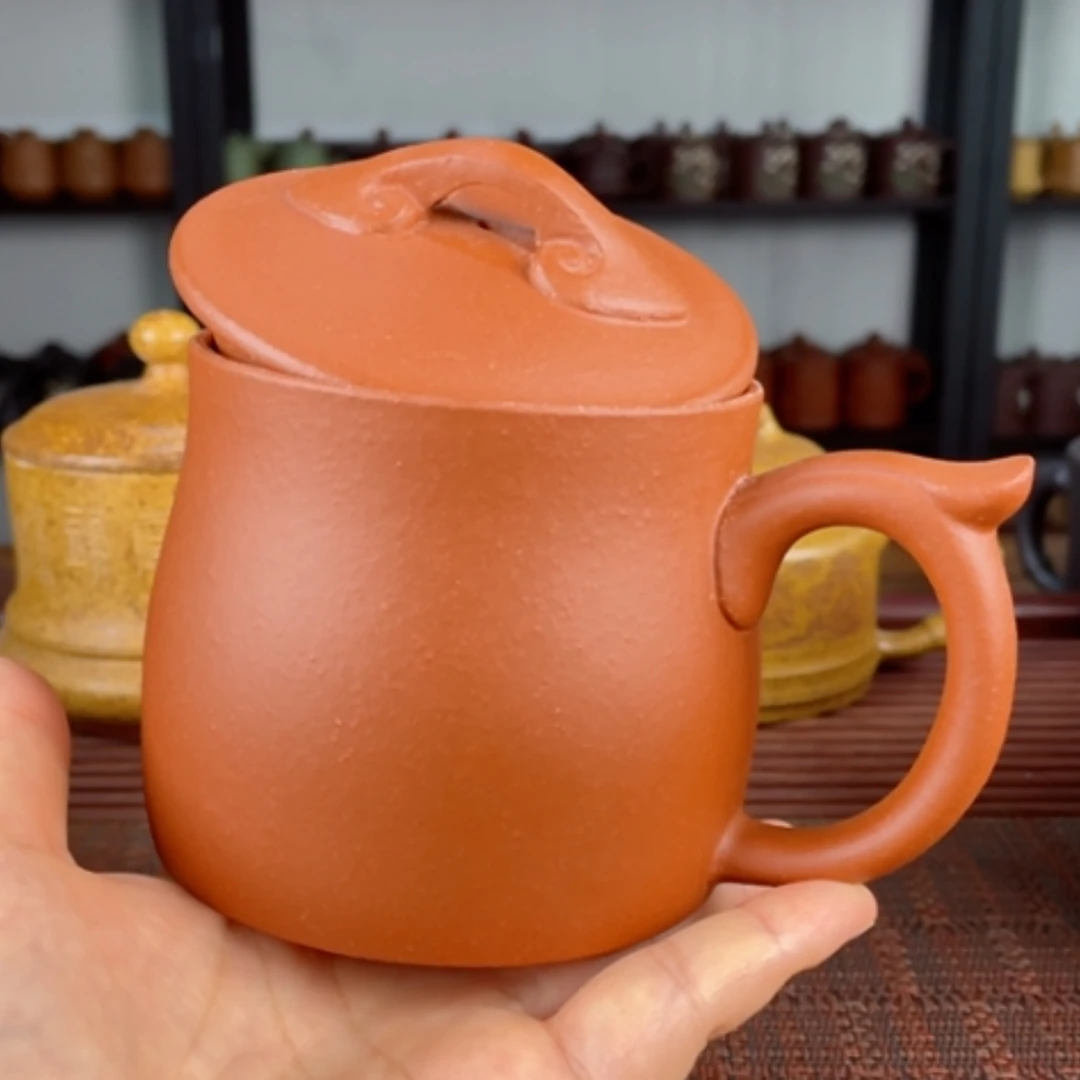 【闪购商品】茶杯紫砂宜兴原矿紫砂盖杯微瑕