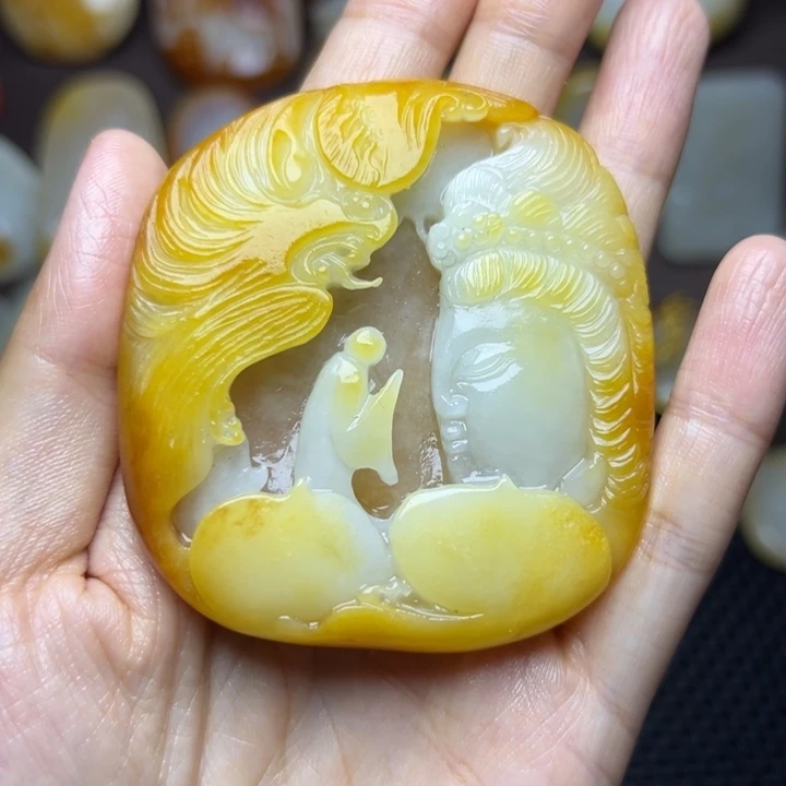 和田玉未镶嵌颈饰