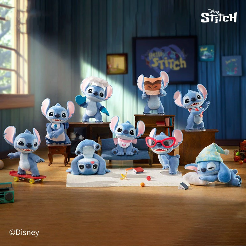 【开盒不退不H】迪士尼HELLO史迪奇系列手办盲盒史迪仔公仔摆件礼物