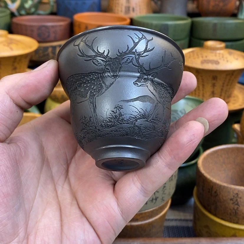 【闪购商品】紫砂杯子宜兴全手工紫砂杯