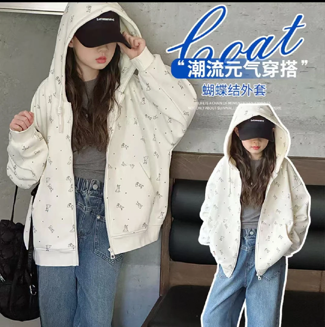 【奶呼呼~】女童秋季高品质连帽长袖外套DH0189