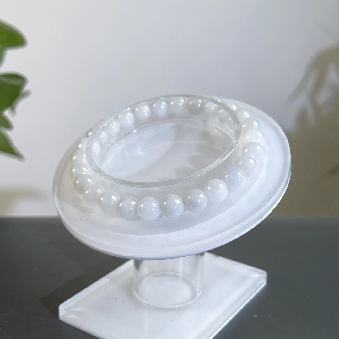 JGA24-02  天然缅甸A货翡翠  翡翠手串