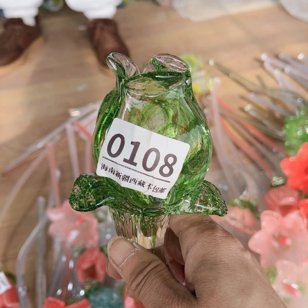 琉璃0108 花瓶摆件长40