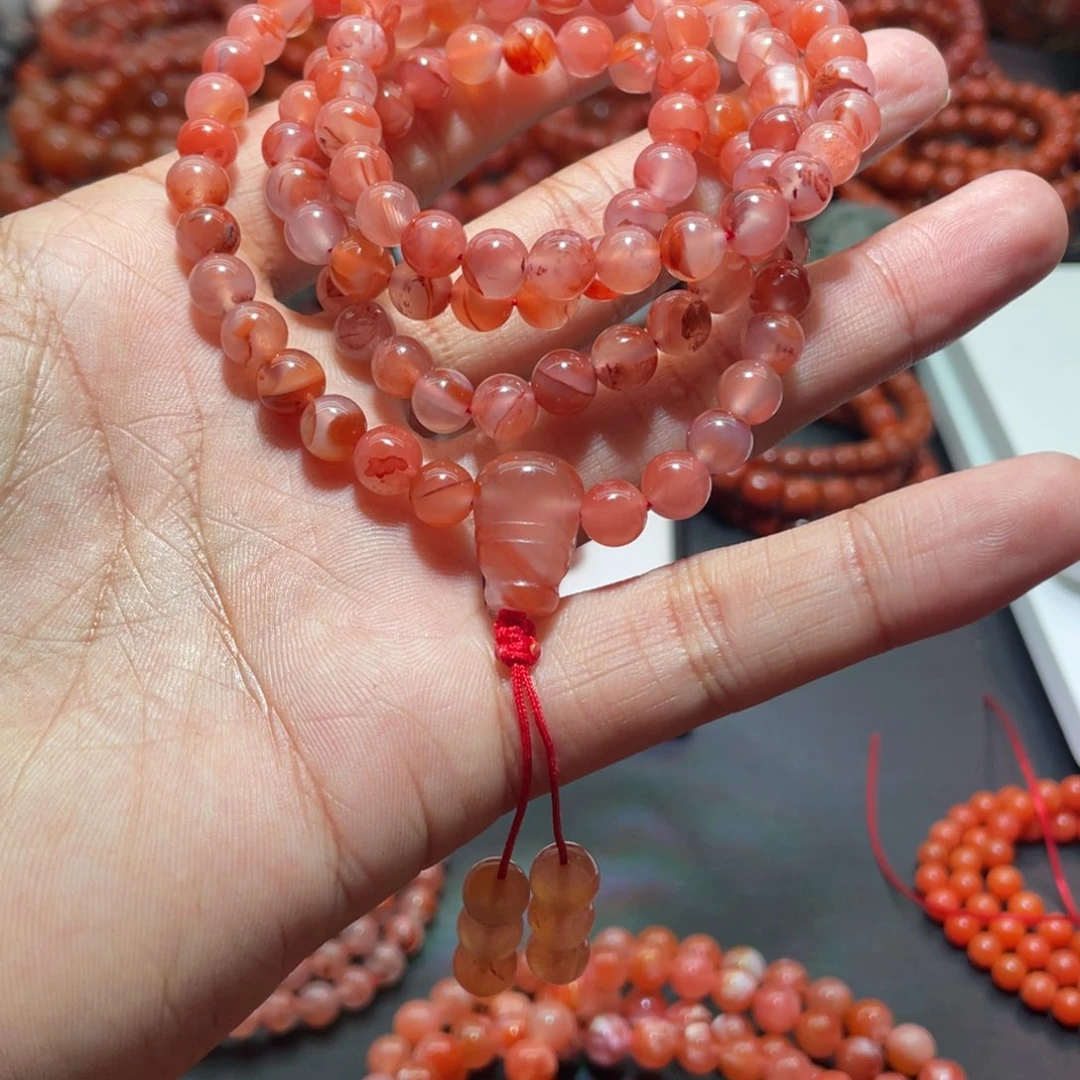 南红玛瑙手链未镶嵌