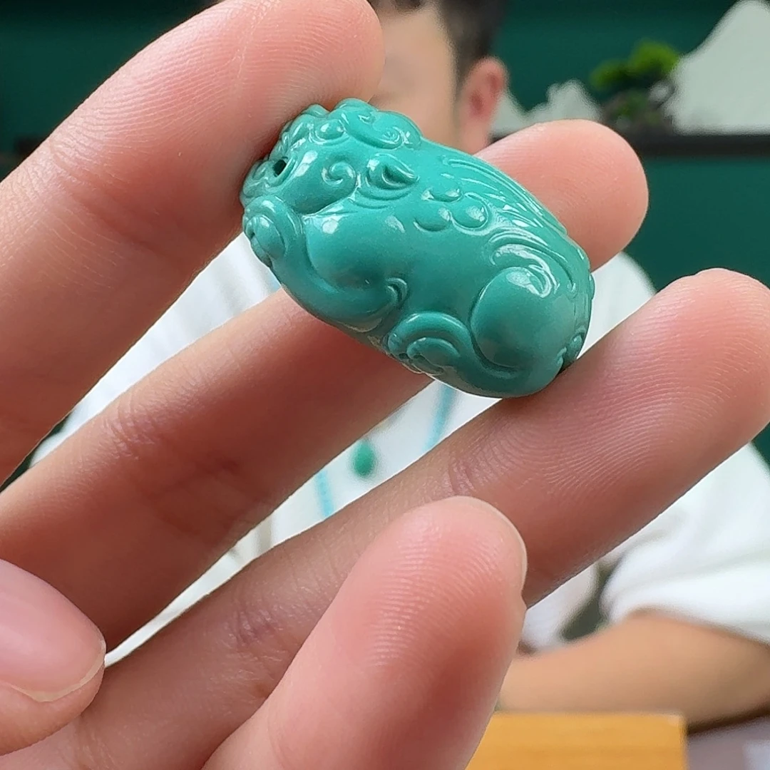 淘***乐绿松石未镶嵌珠宝奇石