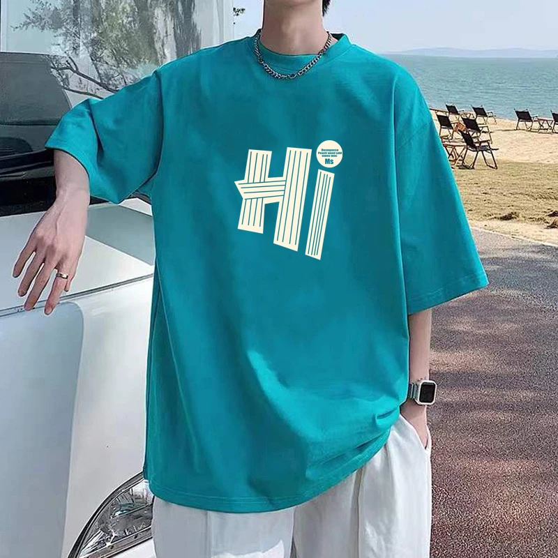 美式大码短袖t恤男女春夏季2025新款宽松ins潮牌半袖上衣情侣学生