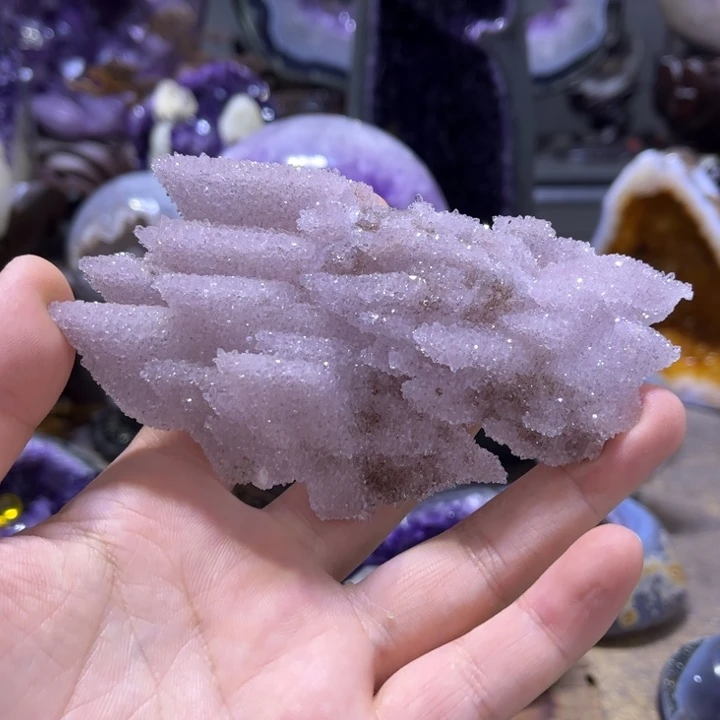 摆件未镶嵌紫晶小****笑摆件