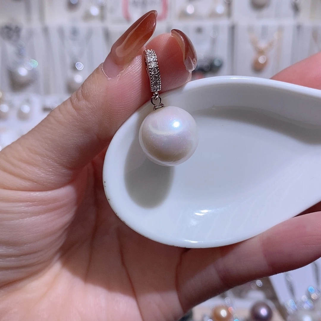 淡水珍珠未镶嵌吊坠(赠链)w14.5