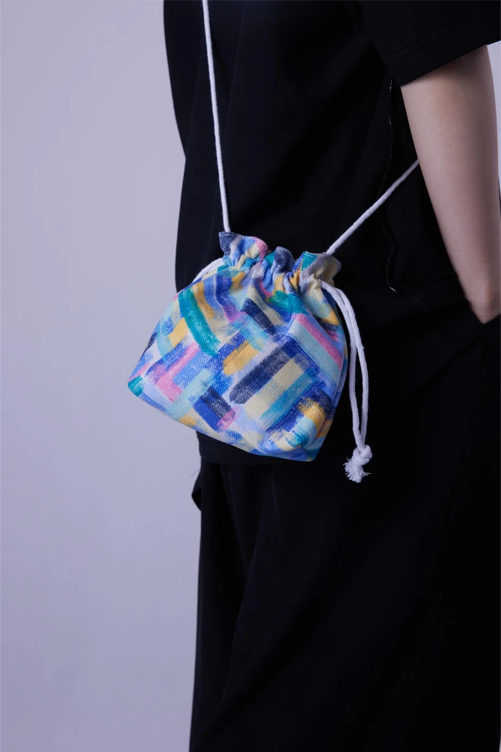 无则艺【长绳包】艺术I抽绳小包便携布包束长绳包休闲百搭