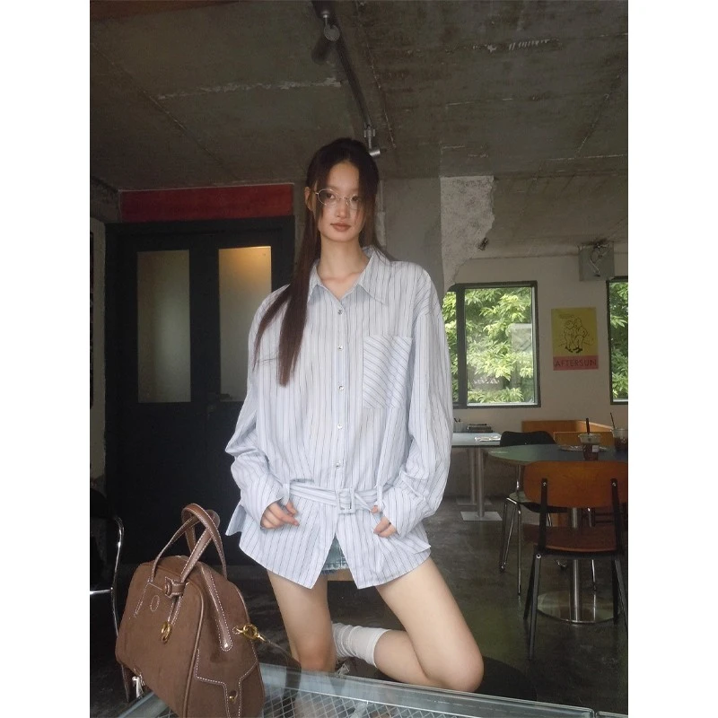 秋季小众复古通勤穿搭BD衬衫 9111#