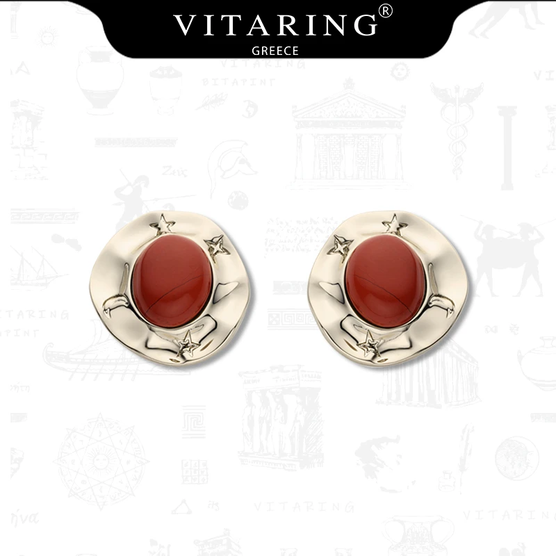 合金耳饰 VITARING夜辉圣迹系列耳钉原创设计欧美复古风