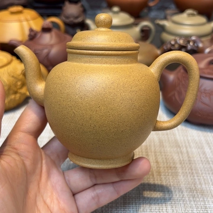 茶壶紫砂宫灯，容量200毫升，段泥