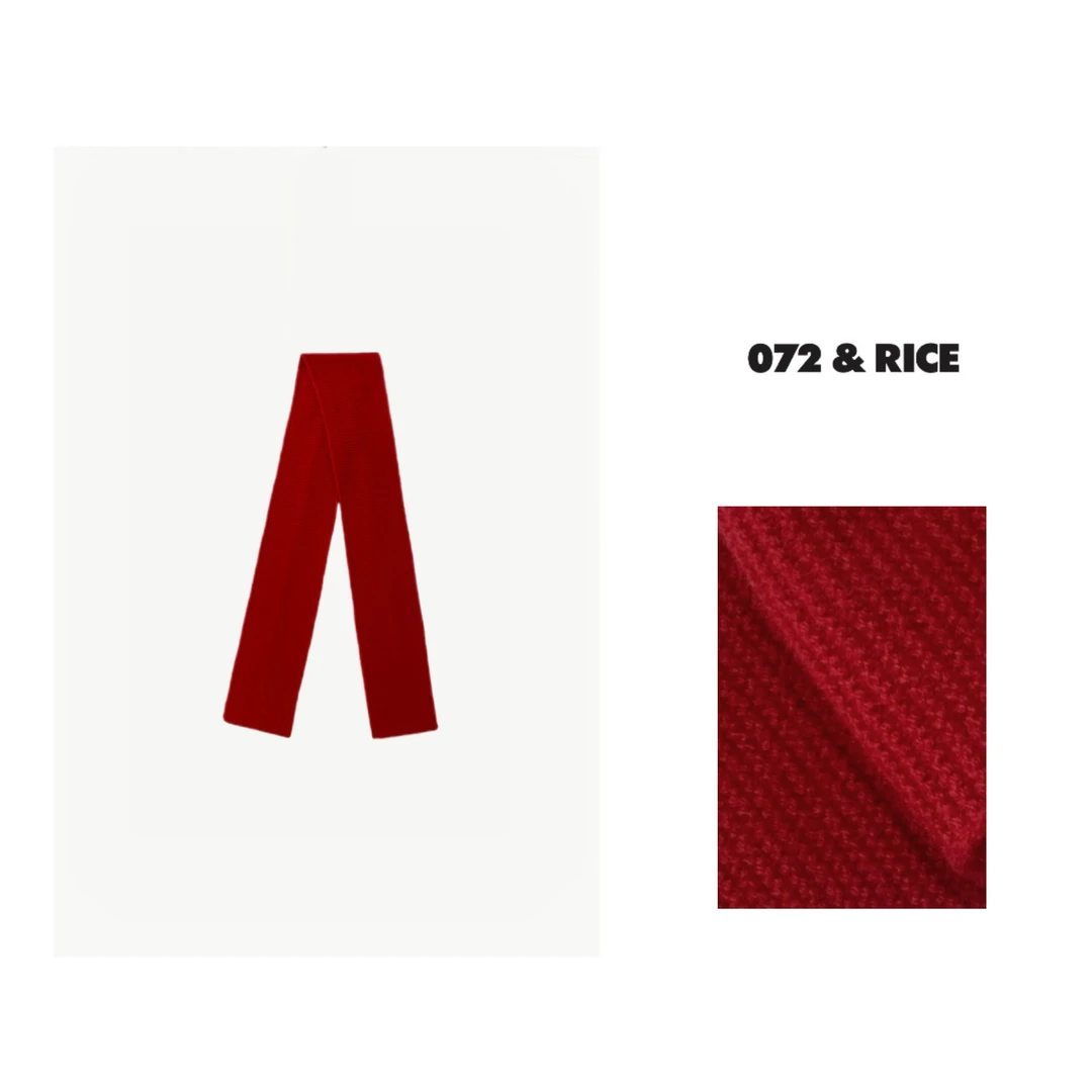 072 & RICE【小红】100羊毛 秋冬休闲百搭围巾 XLE275