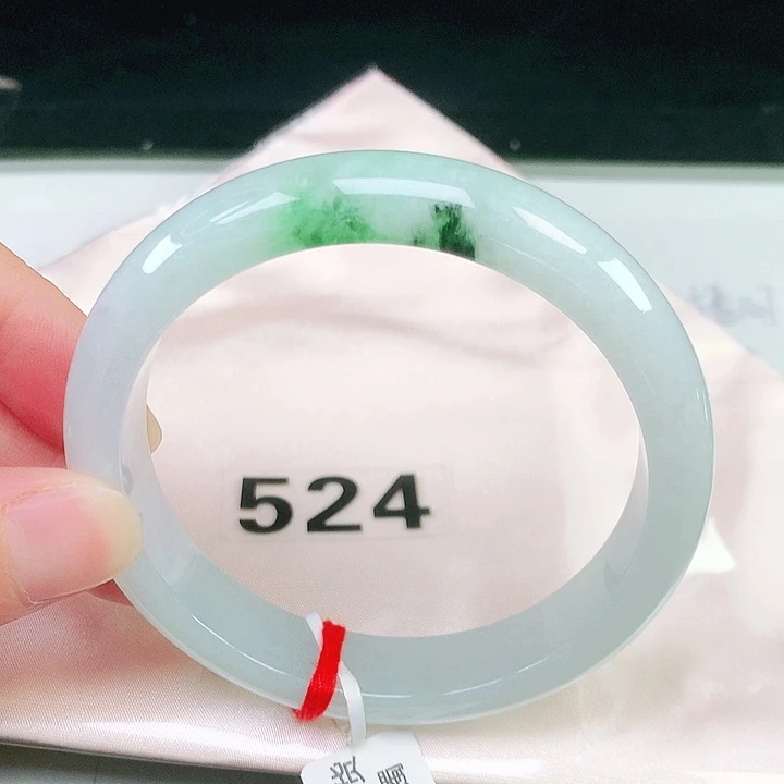 翡翠未镶嵌手镯524