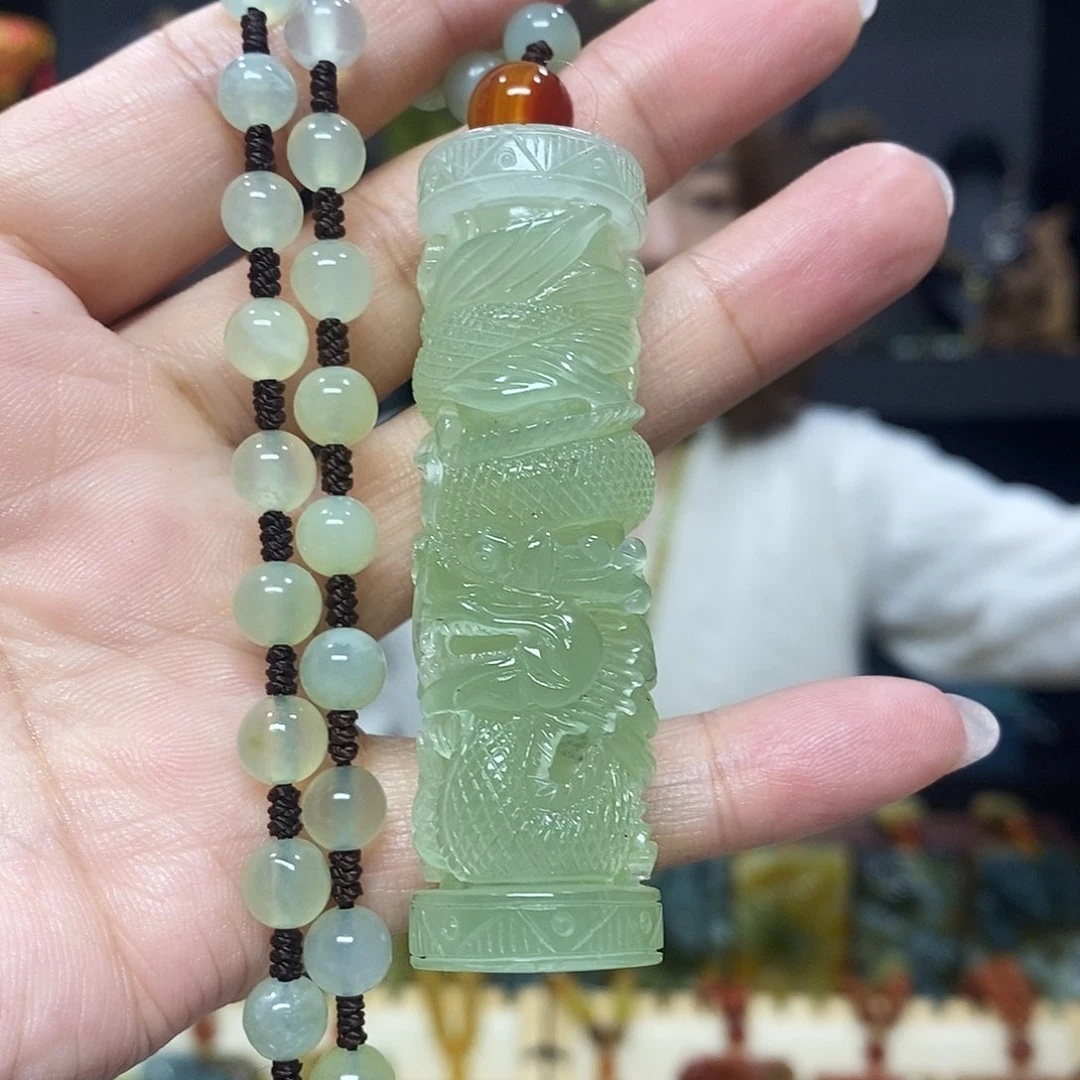 未镶嵌岫玉挂件吊坠项链