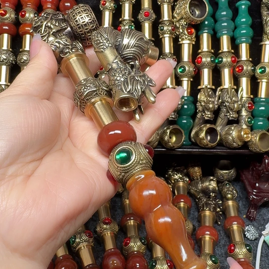 黄铜烟锅加香烟锅