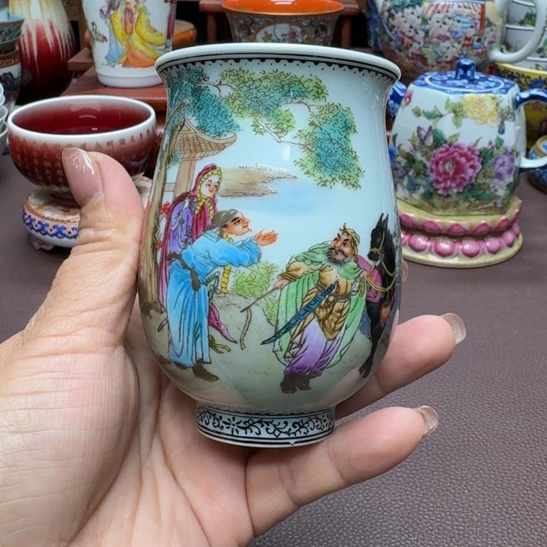 瓷片景德镇仿古手工制作精品展示