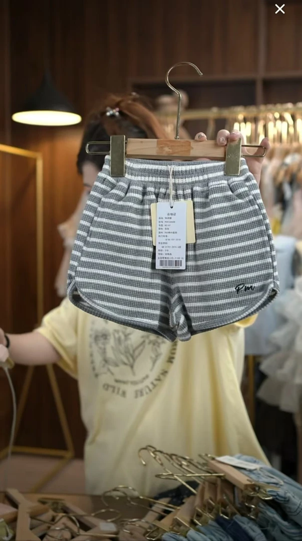 夏季套装组合PM8846/16X608 灰条纹短裤