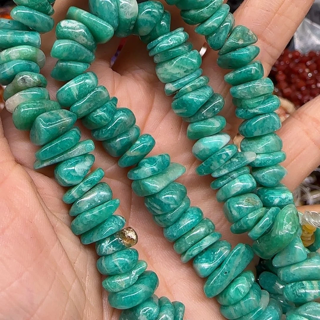 玛瑙/玉髓合金珠宝半成品天河石8-10mm一条随形