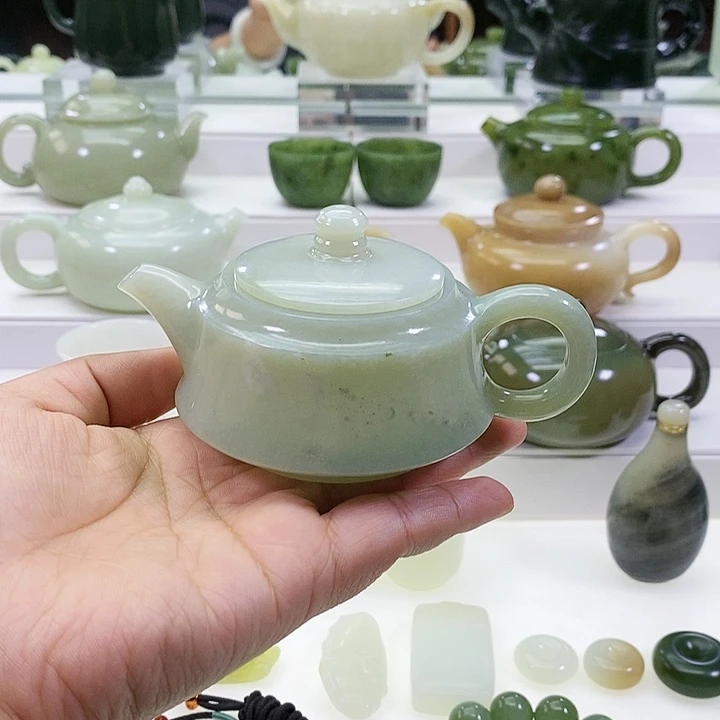 未镶嵌和田玉挂件凯*达茶壶