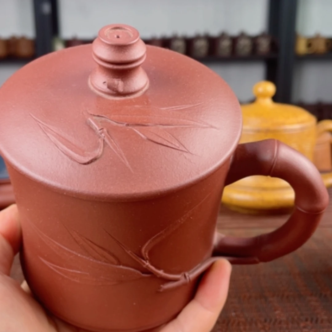 【闪购商品】茶杯紫砂宜兴原矿紫砂盖杯微瑕