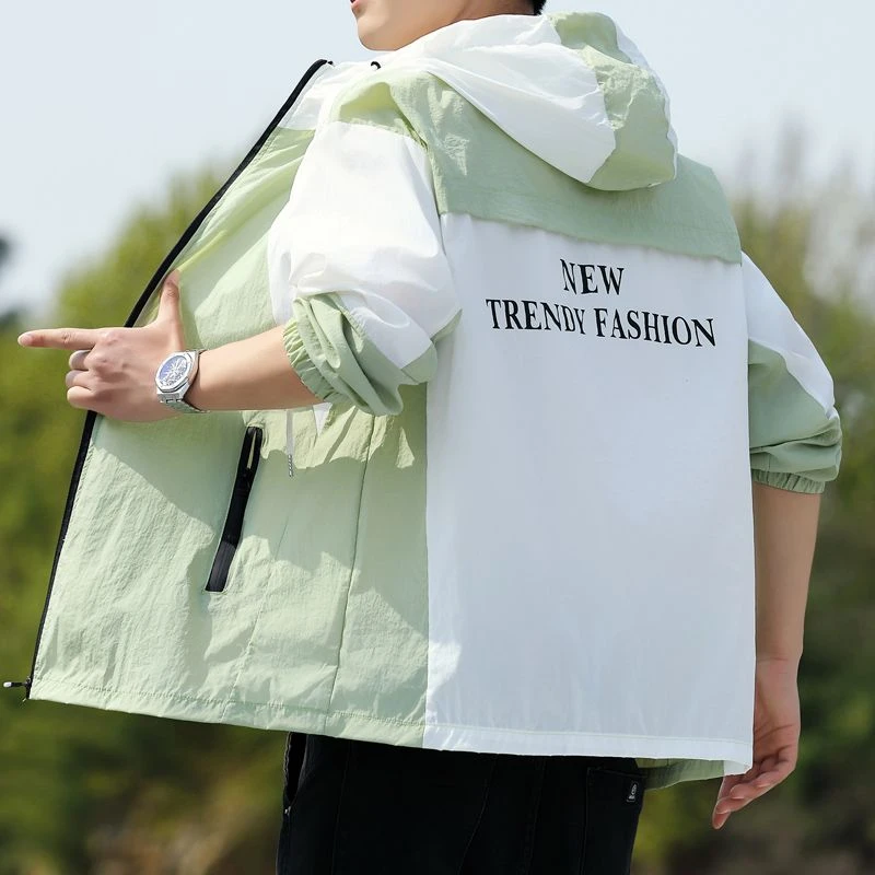 新款防晒衣服男夏季轻薄款冰丝速干透气防紫外线钓鱼服皮肤衣外套