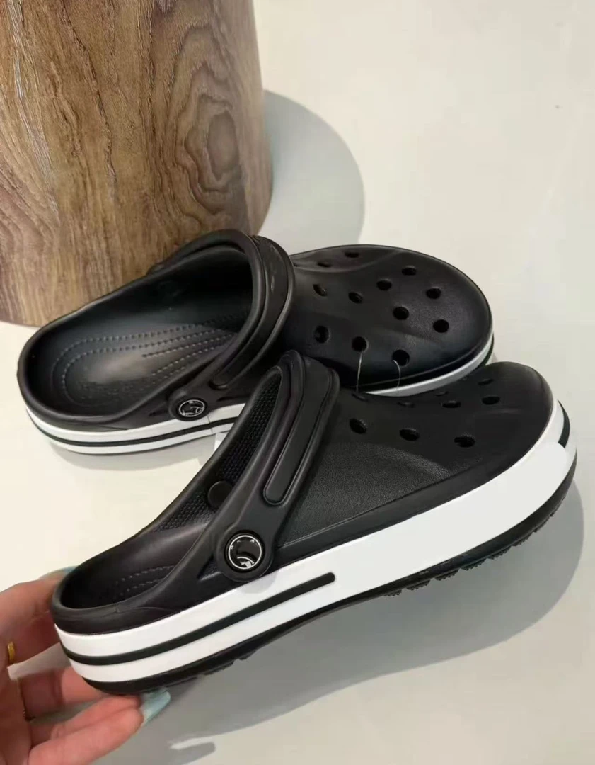 贝雅系列洞洞鞋男女夏季外穿沙滩鞋柔软防滑包头鞋拖鞋情侣透气