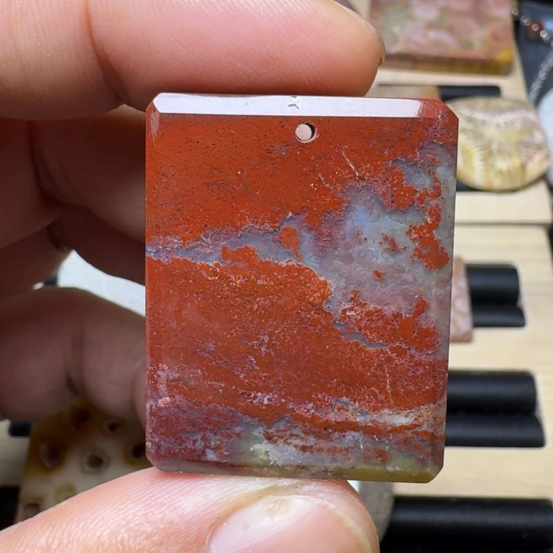 硅化玉未镶嵌纯天然色有机玉石保真色