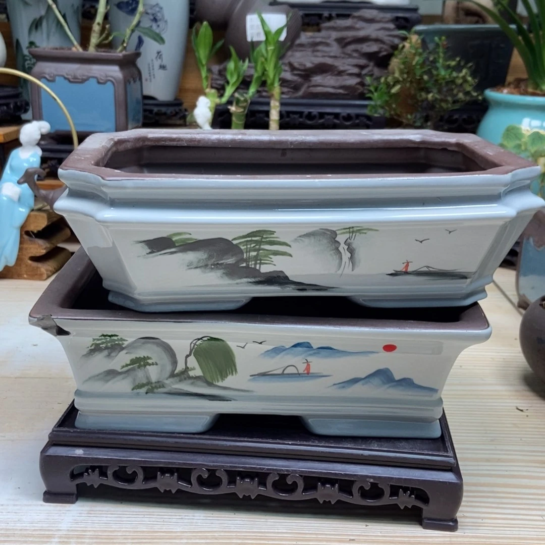 瓷片陶瓷花盆陶瓷艺术