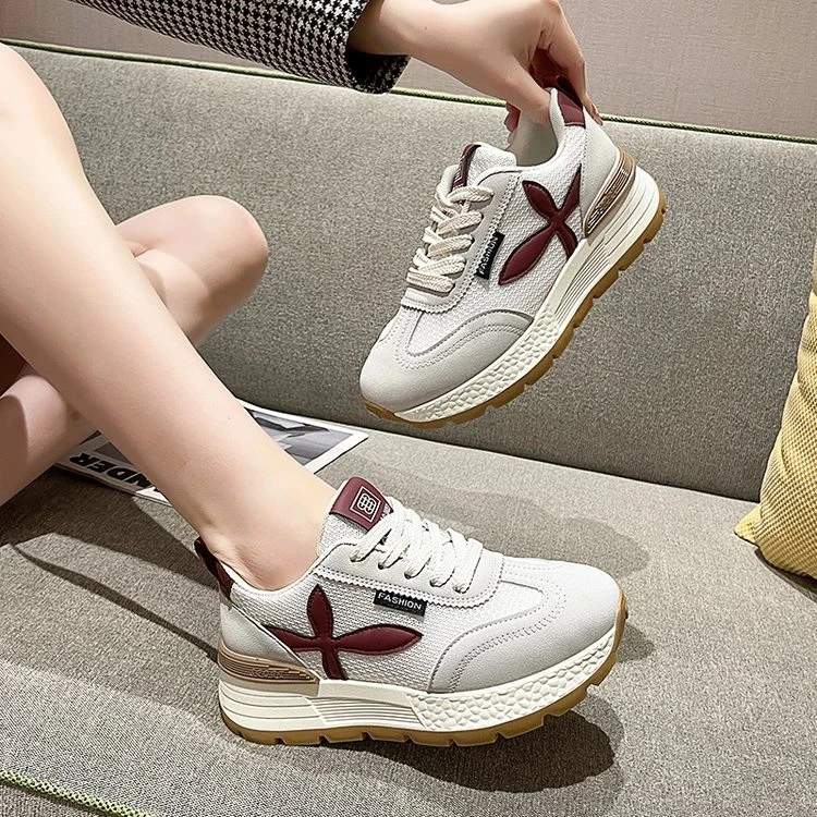 2025新款休闲透气运动鞋女款阿甘鞋老爹鞋百搭