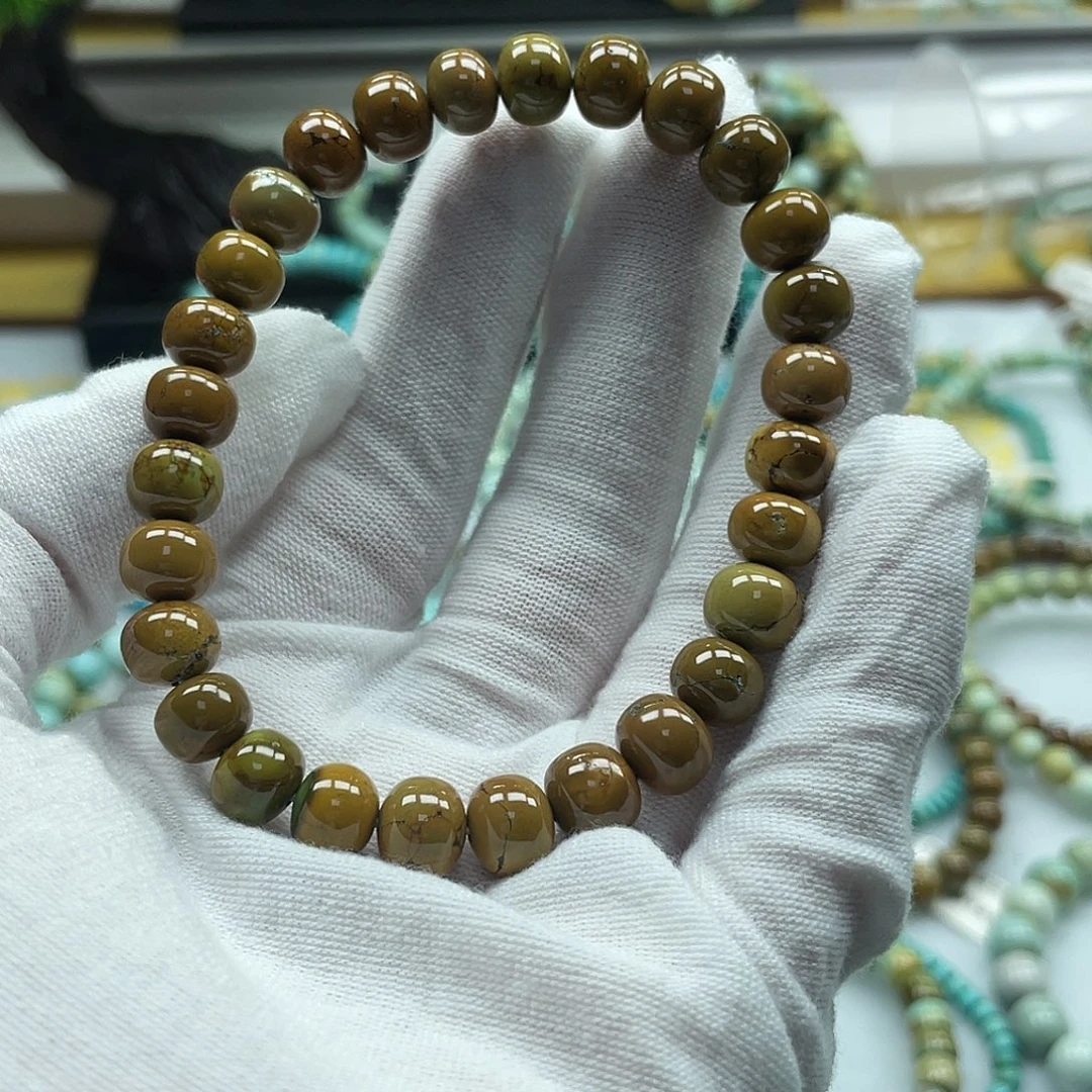 沉***金绿松石未镶嵌珠宝奇石