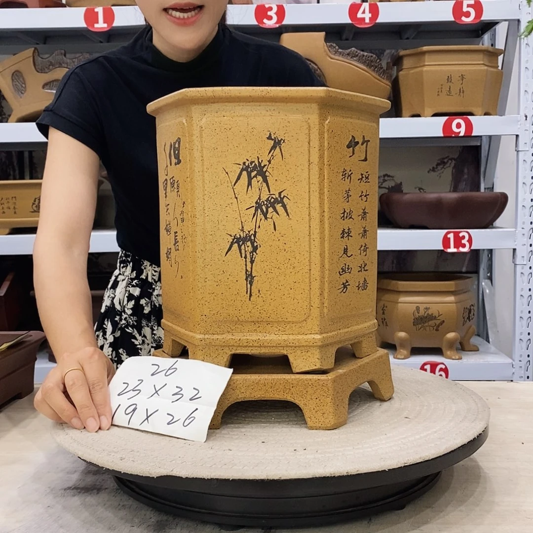 紫砂花盆紫砂花盆